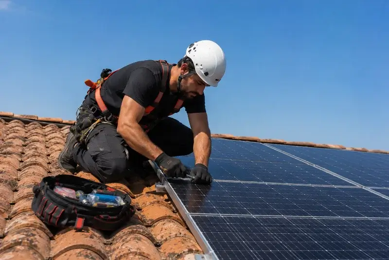 Maintenance et monitoring de panneaux solaires à Rontignon